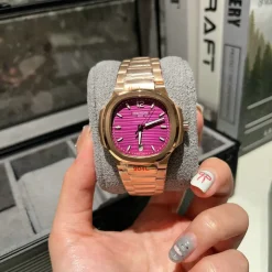 Alternative view of PP Nautilus 7010/1R-013 Purple Rose Gold - PP0001