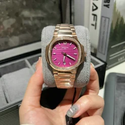 Alternative view of PP Nautilus 7010/1R-013 Purple Rose Gold Diamond Bezel - PP0002