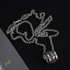 CH Cross Flower Ball Necklace - CH0036