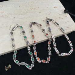 Alternative view of CH Silver Dice Bracelet - CH0053