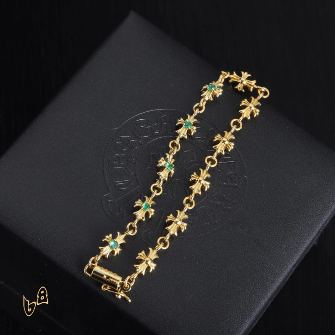 CH Cross Flower Bracelet - CH0067 - Image 4