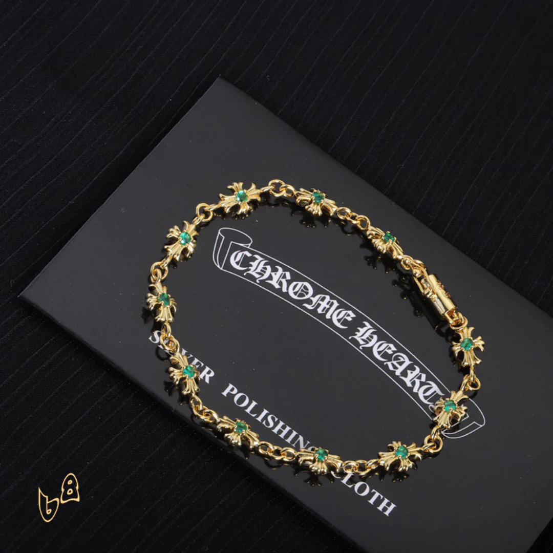 CH Cross Flower Bracelet - CH0067 - Image 3