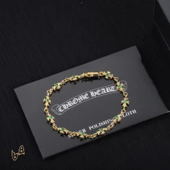 Alternative view of CH Cross Flower Bracelet - CH0067
