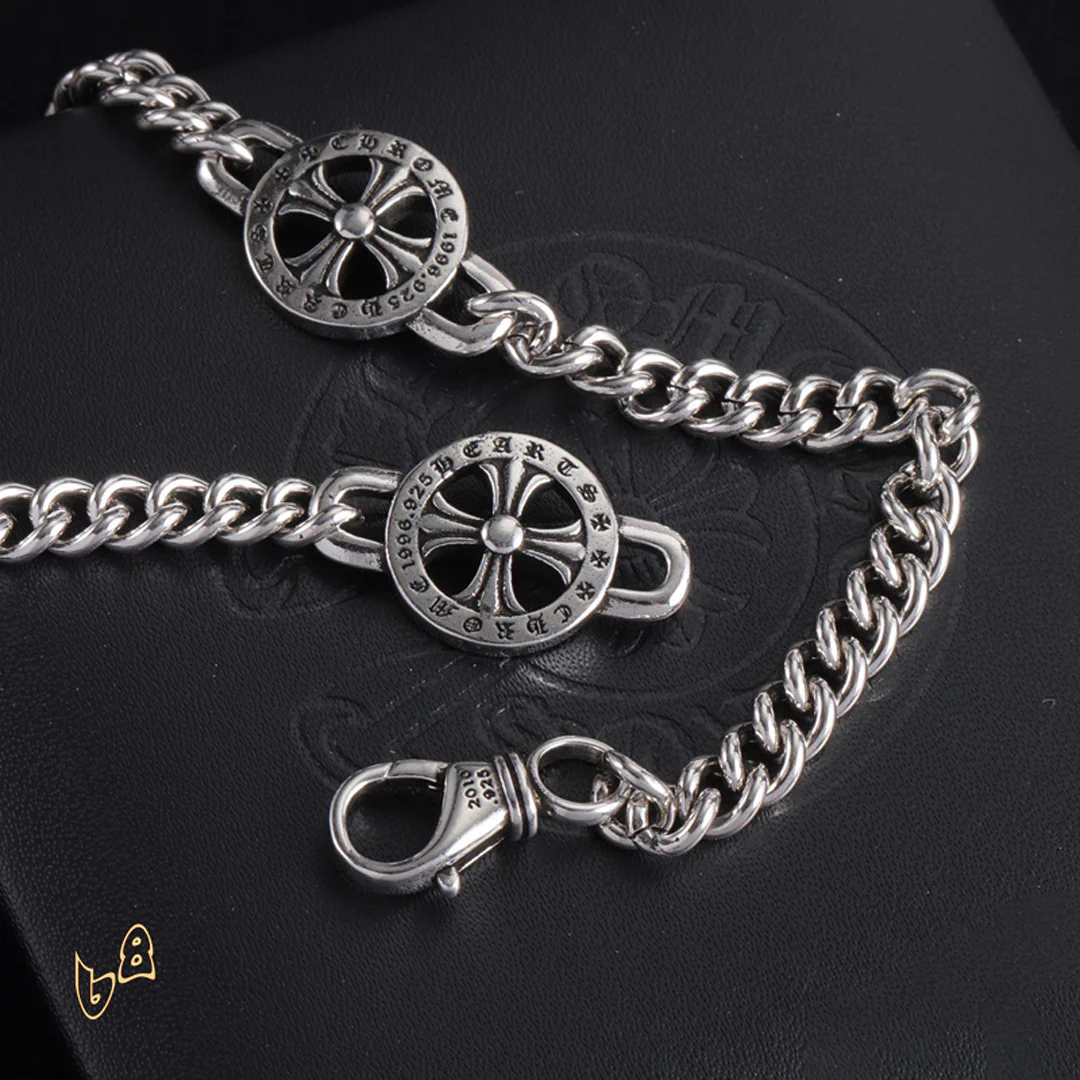 CH Cross Flower Chain Bracelet - CH0081 - Image 2
