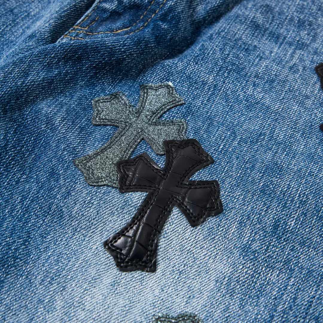 CH Cross Patch Jeans - CH0125 - Image 12