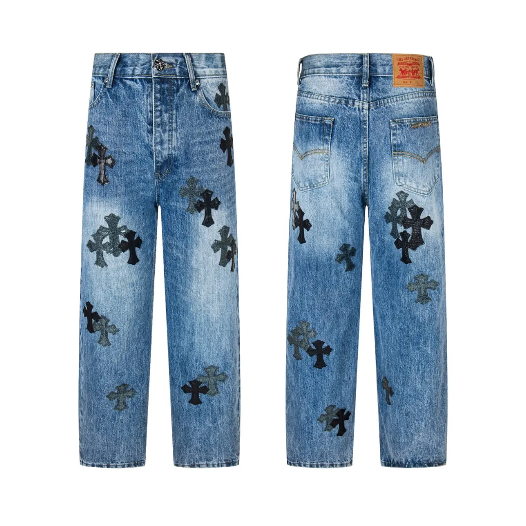 CH Cross Patch Jeans - CH0125 - Image 3
