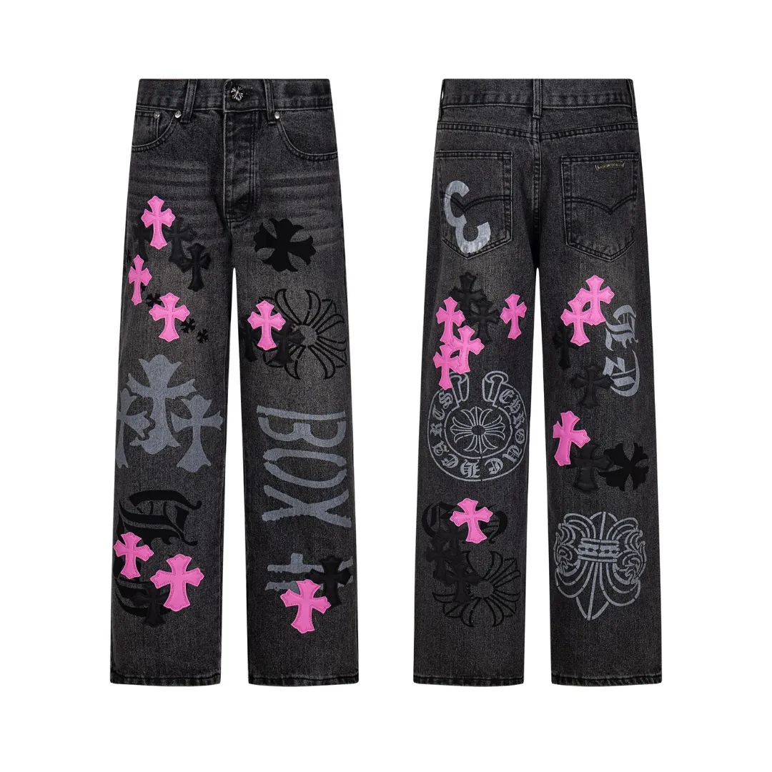 CH Cross Patch Jeans - CH0130 - Image 3