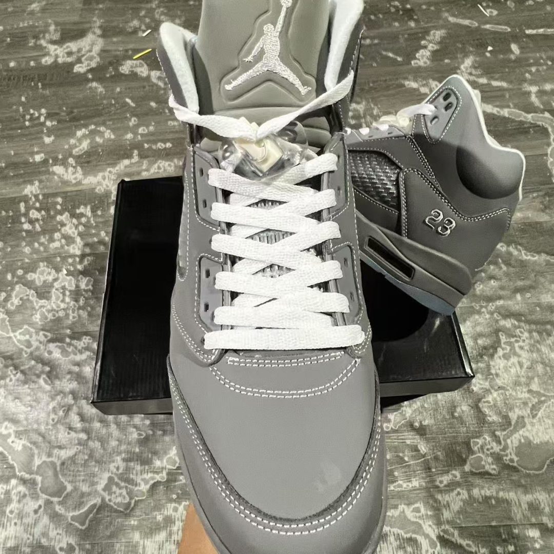 AJ 5 Wolf Grey Shoes Sneakers - nk0004290 - Image 5