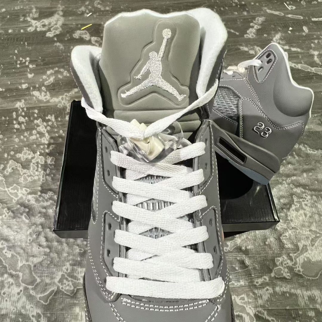 AJ 5 Wolf Grey Shoes Sneakers - nk0004290 - Image 6