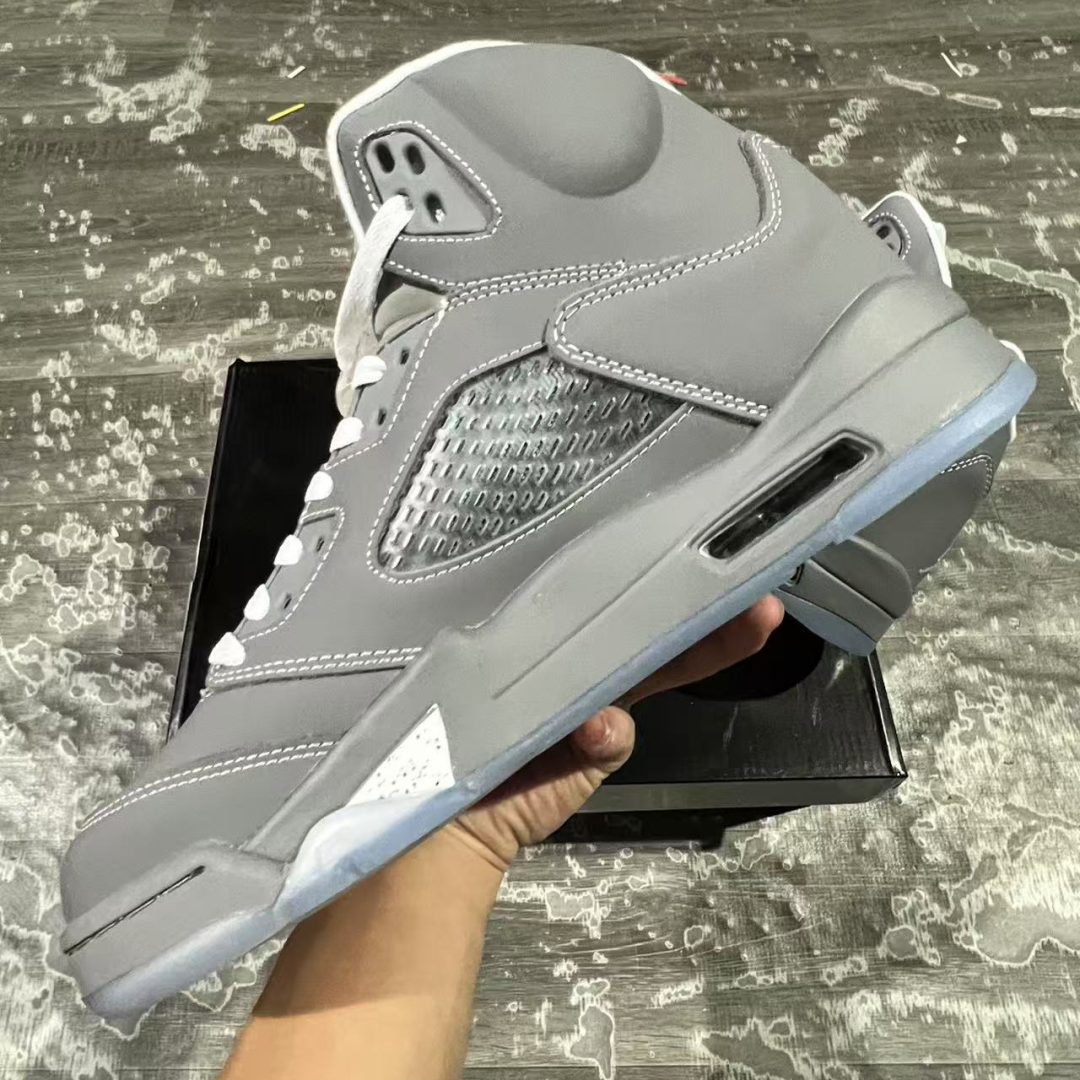 AJ 5 Wolf Grey Shoes Sneakers - nk0004290 - Image 7