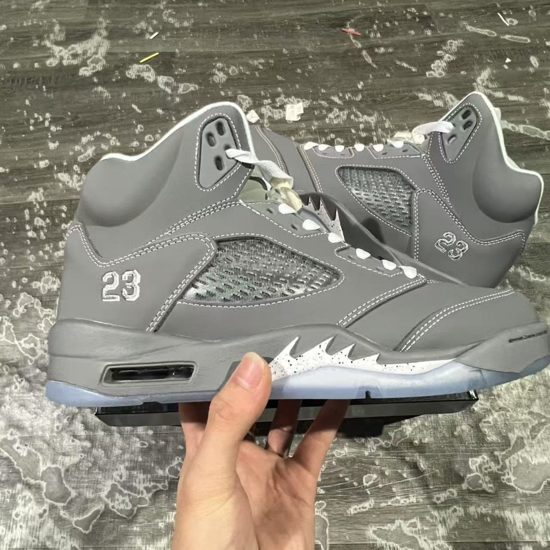 AJ 5 Wolf Grey Shoes Sneakers - nk0004290 - Image 9