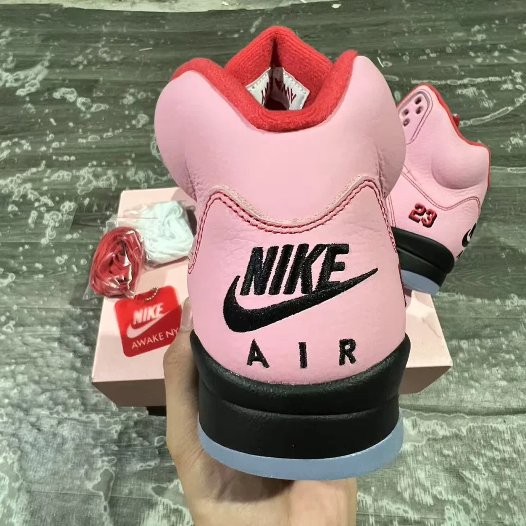 Awake NY x AJ 5 Arctic Pink Shoes Sneakers - nk0004393 - Image 8