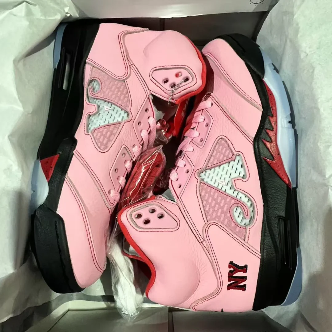 Awake NY x AJ 5 Arctic Pink Shoes Sneakers - nk0004393 - Image 7