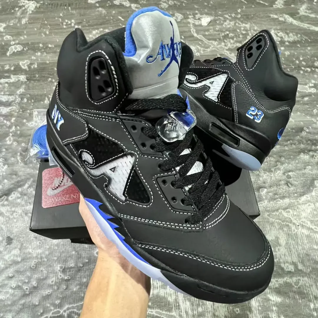 Awake NY x AJ 5 Racer Blue Shoes Sneakers - nk0004445 - Image 3