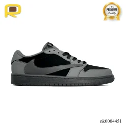 Travis Scott x AJ 1 Low Black Grey Shoes Sneaker - nk0004451