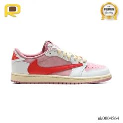 Travis Scott x AJ 1 Low OG Shy Pink Shoes Sneakers – nk0004562