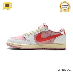 Alternative view of Travis Scott x AJ 1 Low OG Shy Pink Shoes Sneakers – nk0004562