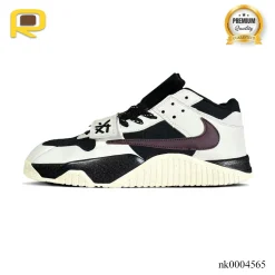 Alternative view of Travis Scott x Jumpman Jack Black White Burgundy Shoes Sneakers – nk0004565