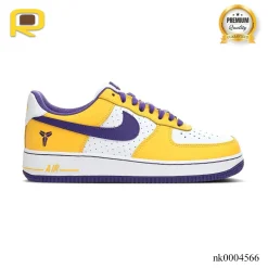 Kobe Bryant x AF 1 Low White Purple Yellow Shoes Sneaker - nk0004566