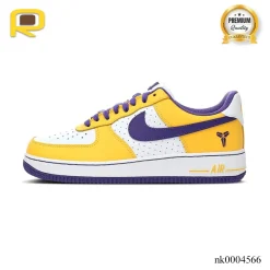 Alternative view of Kobe Bryant x AF 1 Low White Purple Yellow Shoes Sneaker - nk0004566