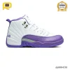 AJ 12 White Field Purple Shoes Sneakers - nk0004581