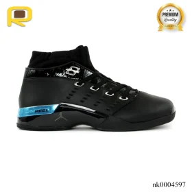 AJ 17 Low Black Patent Shoes Sneakers – nk0004597