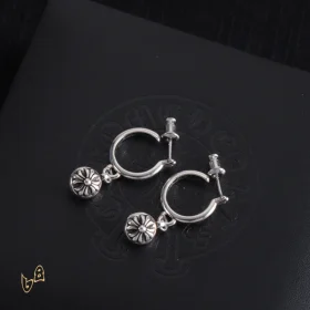 CH Cross Ball Flower Earrings - CH0155
