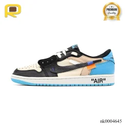 Alternative view of Travis Scott x OW x AJ 1 Low OG UNC Shoes Sneakers – nk0004645