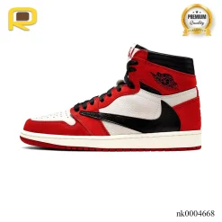 Alternative view of Travis Scott x AJ 1 High OG Chicago Shoes Sneakers – nk0004668