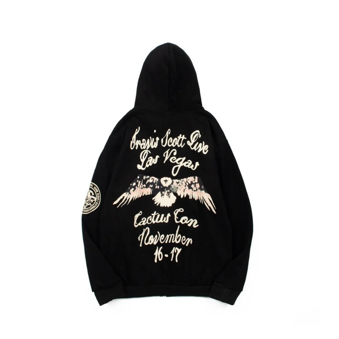 Travis Scott Graphic Print Hoodie Zip - TS0017 - Image 2