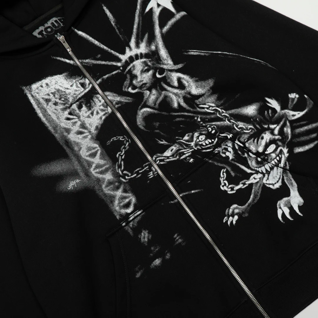 Travis Scott Graphic Print Hoodie Zip - TS0018 - Image 12