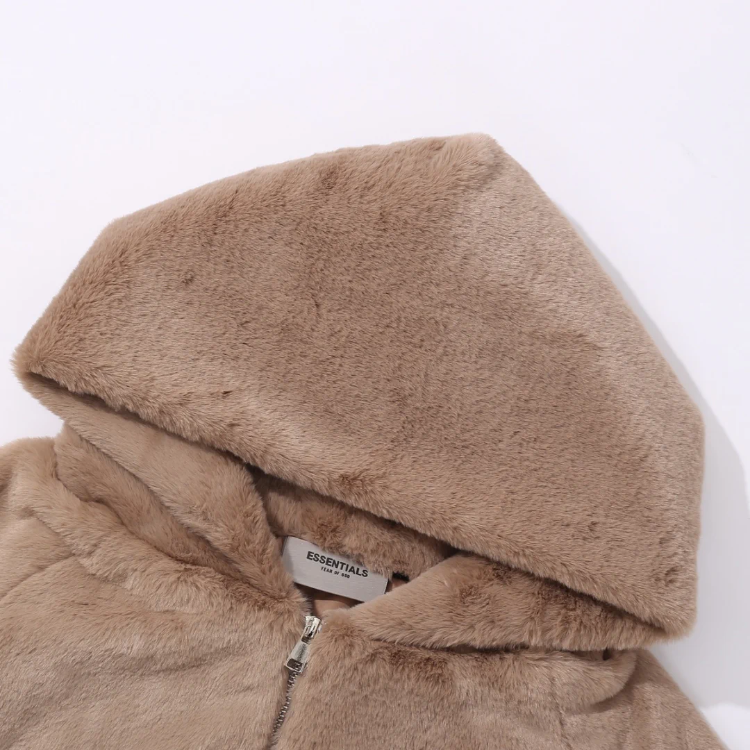 Essentials FOG Fur Hooded Jacket - FOG0026 - Image 16