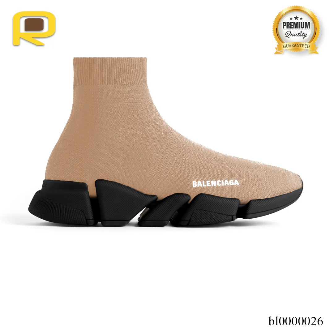 BLCG Speed 2.0 Recycled Knit Beige Black Shoes Sneakers - bl0000026