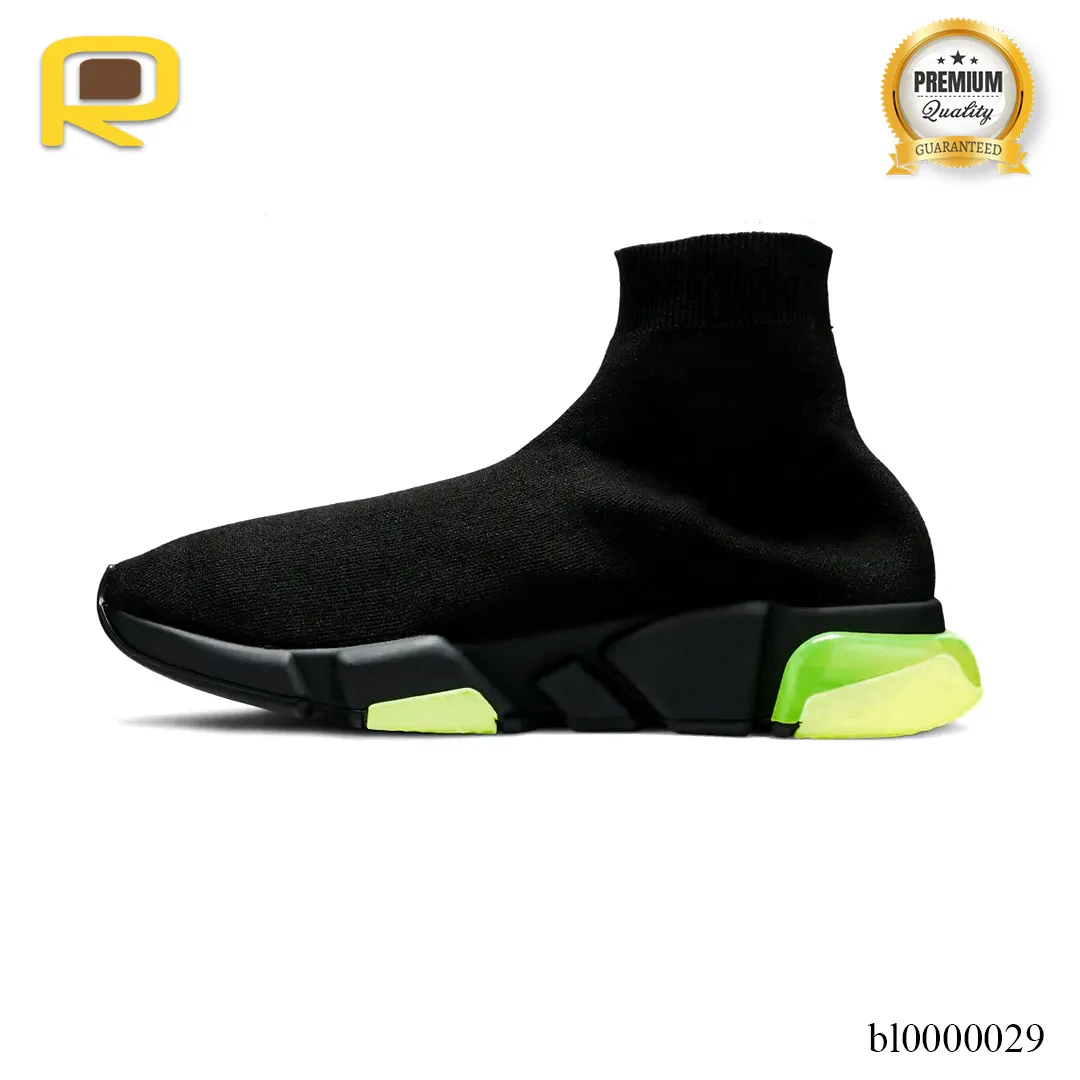 BLCG Speed Clear Sole Black Yellow Fluo Shoes Sneakers - bl0000029 - Image 2