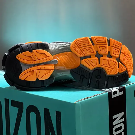 BLCG Runner Worn-Out Black Orange Fluo Shoes Sneakers - bl0000032 - Image 8