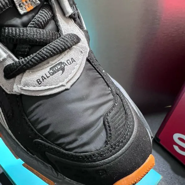 BLCG Runner Worn-Out Black Orange Fluo Shoes Sneakers - bl0000032 - Image 11