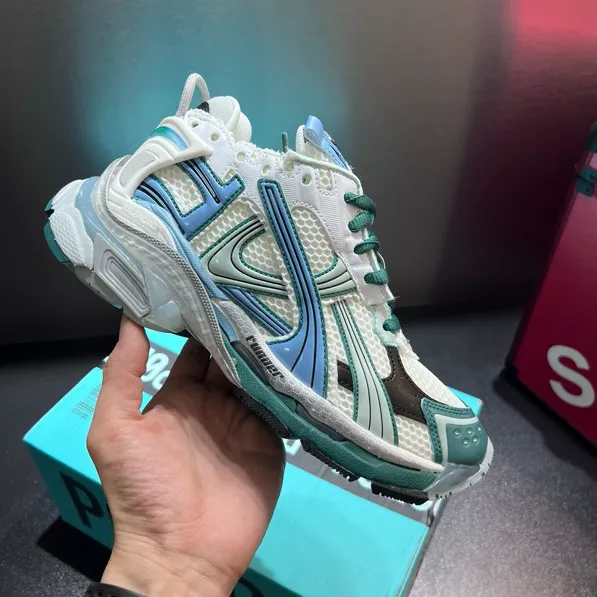 BLCG Runner White Teal Green Blue Shoes Sneakers - bl0000034 - Image 9