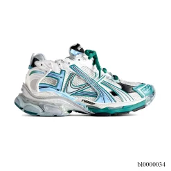 BLCG Runner White Teal Green Blue Shoes Sneakers - bl0000034