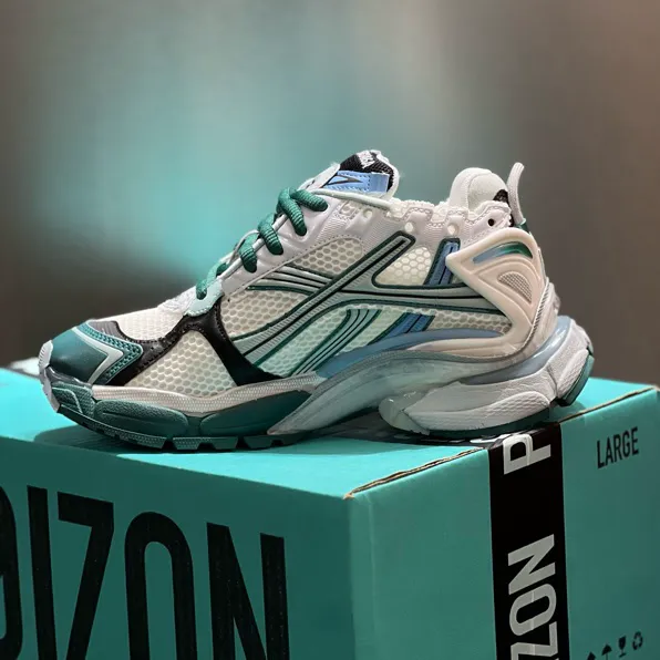 BLCG Runner White Teal Green Blue Shoes Sneakers - bl0000034 - Image 4