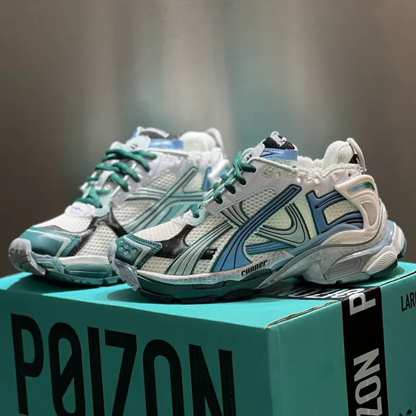 BLCG Runner White Teal Green Blue Shoes Sneakers - bl0000034 - Image 5