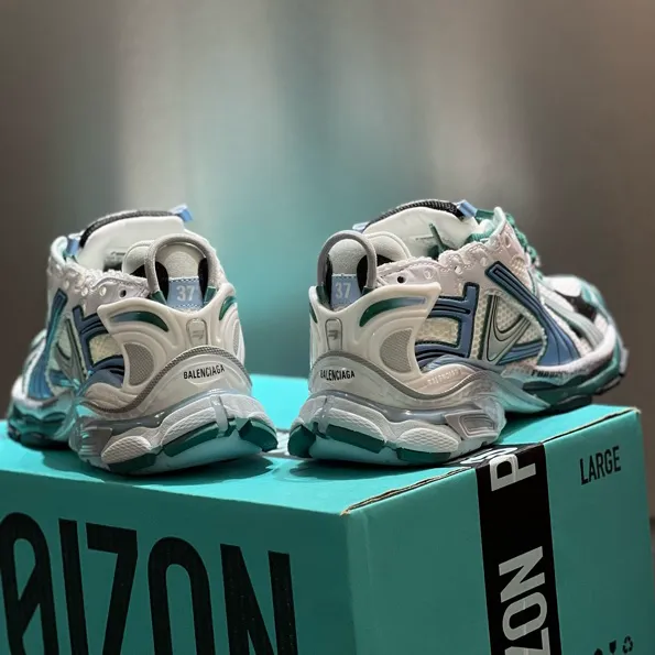 BLCG Runner White Teal Green Blue Shoes Sneakers - bl0000034 - Image 6