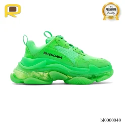 BLCG Triple S Clear Sole Neon Green Shoes Sneakers - bl0000040
