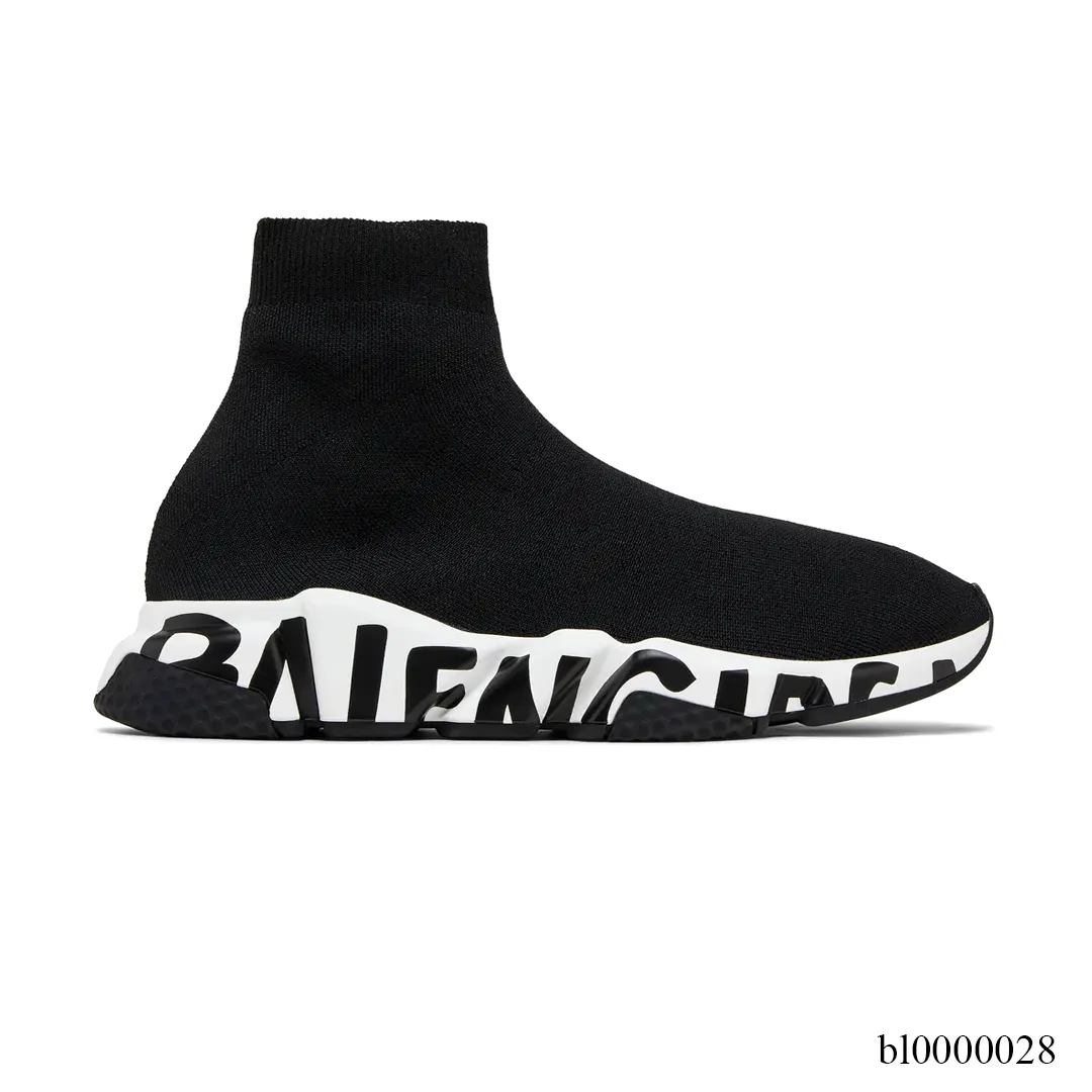 BLCG Speed Midsole Graffiti Black White Shoes Sneakers - bl0000028