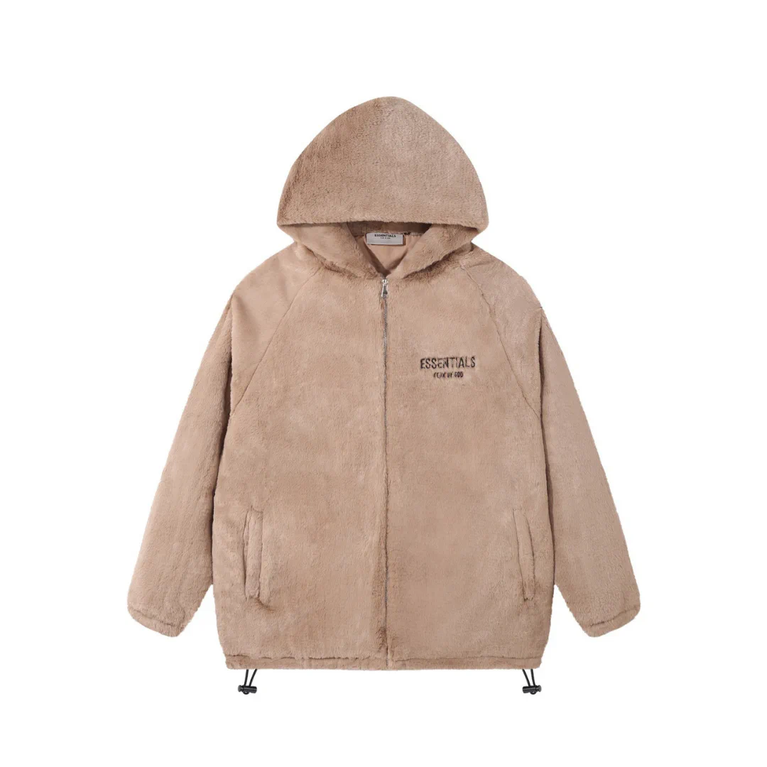 Essentials FOG Fur Hooded Jacket - FOG0026 - Image 5