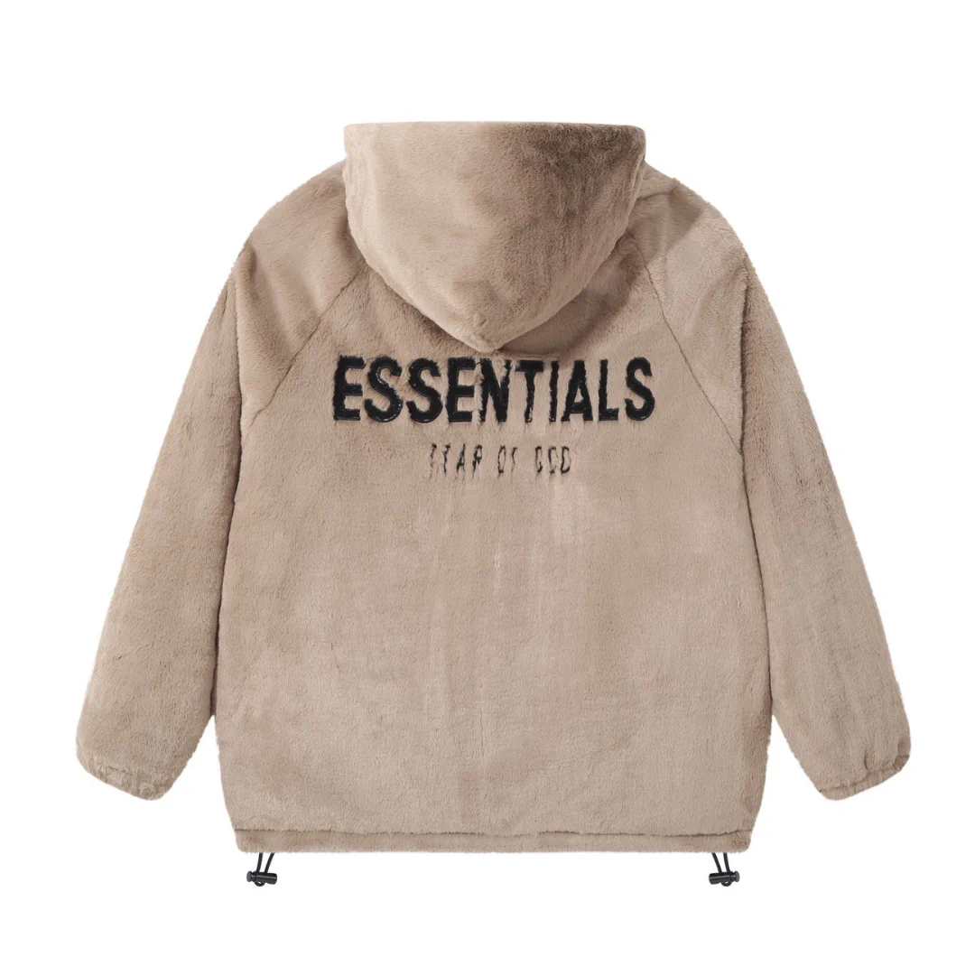 Essentials FOG Fur Hooded Jacket - FOG0026 - Image 6