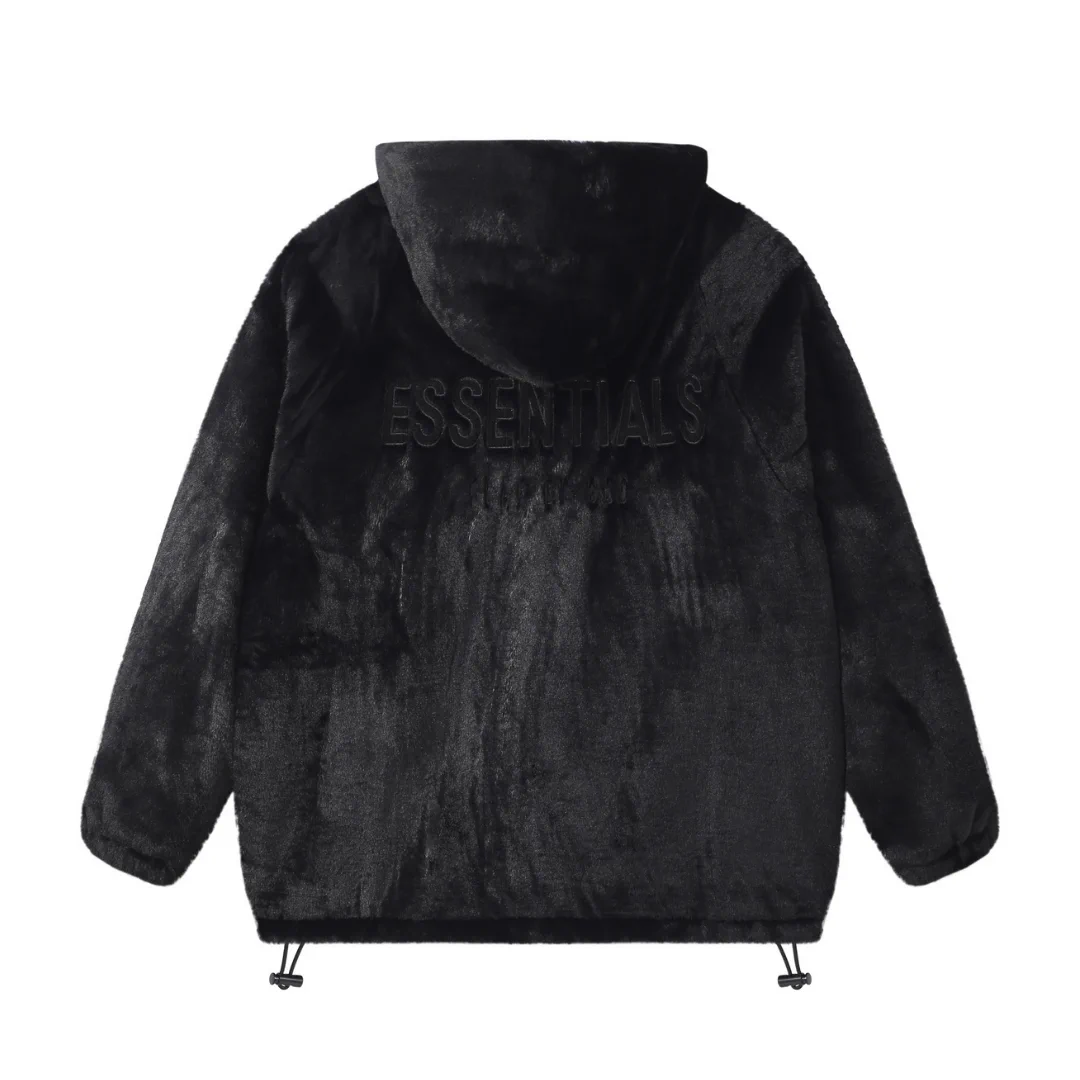 Essentials FOG Fur Hooded Jacket - FOG0026 - Image 4