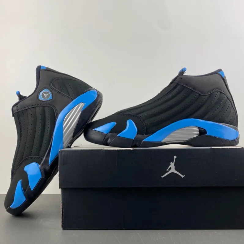 AJ 14 Black University Blue Shoes Sneakers – nk0004488 - Image 4