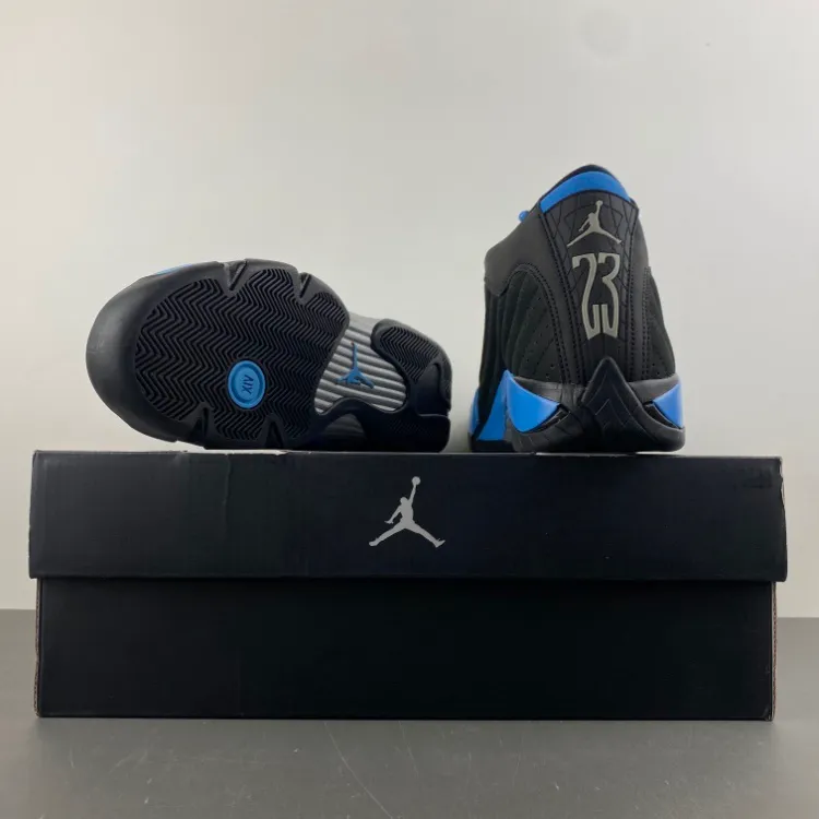 AJ 14 Black University Blue Shoes Sneakers – nk0004488 - Image 6