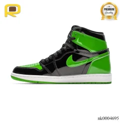 Alternative view of AJ 1 High OG Patent Green Shoes Sneakers – nk0004695