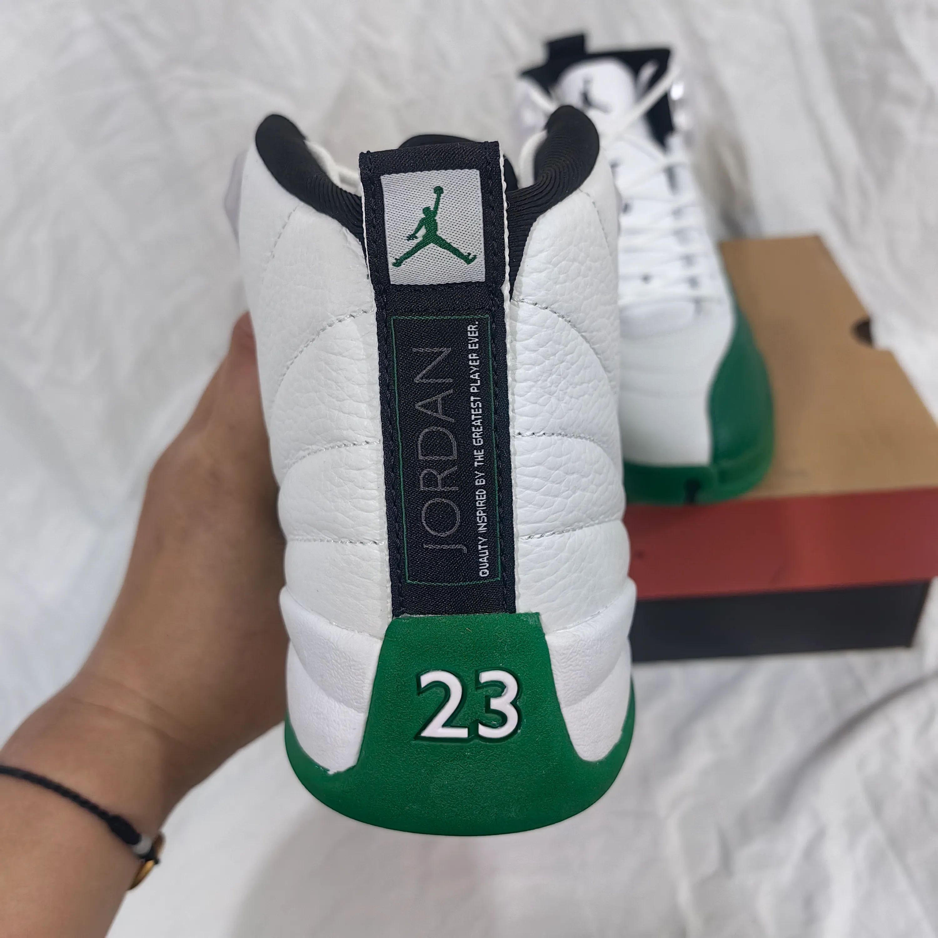 AJ 12 Bucks White Green Shoes Sneakers - nk0004699 - Image 17